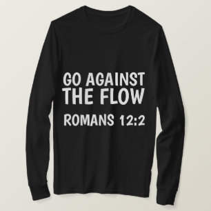 ALLEZ CONTRE LE FLUX, Romans 12, T-shirts chrétien