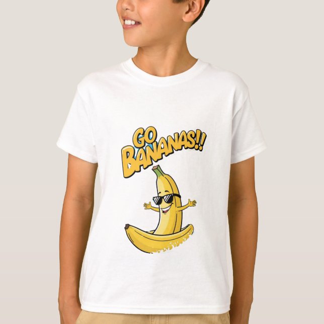 Allez les bananes ! T-shirt pour enfants à la bana (Devant)