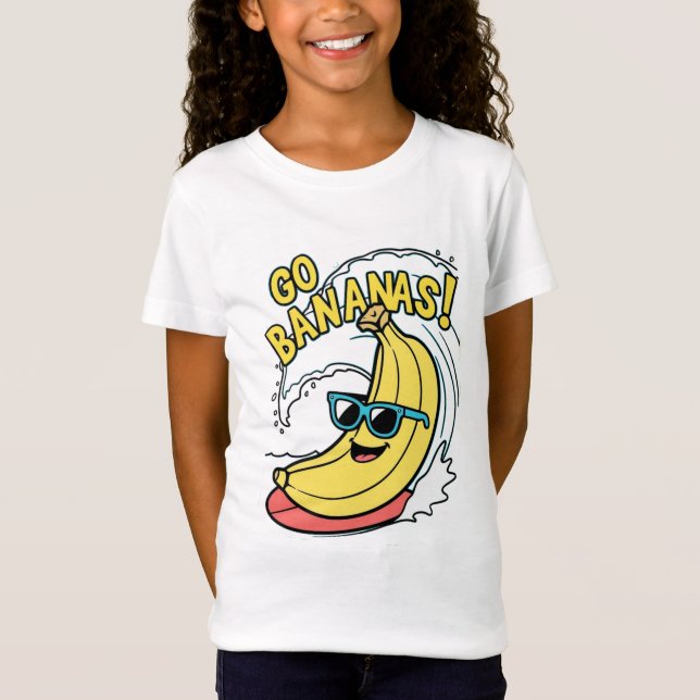 Allez les bananes ! T-shirt pour enfants à la bana (Devant)