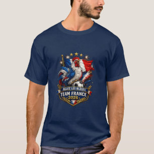 Allez Les Bleus Team Frankreich 2026 Fußball-Manns T-Shirt
