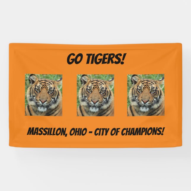 Allez les tigres ! Banderole (Horizontal)