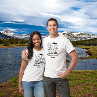 Allez sur un T-shirt Vacances Aventure Famille