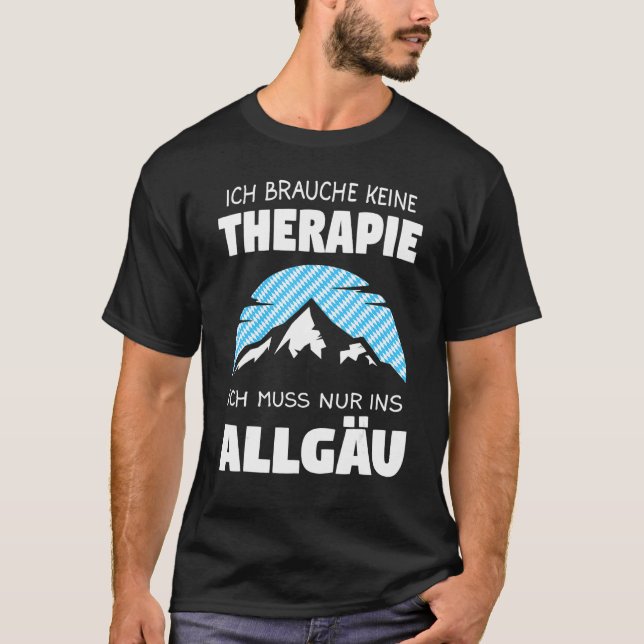 Allgäuer Allgäuer Wanderbayerisch T-Shirt (Vorderseite)
