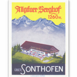 Allgäuer Berghof Aufkleber