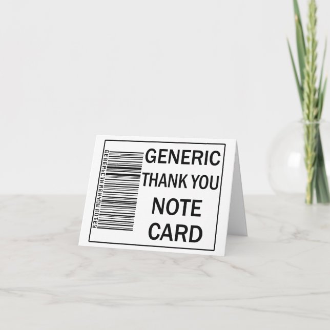 Allgemein Vielen Dank Hinweis Card Regelmäßiger St Dankeskarte (Vorderseite)