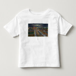 Allgemeine Ansicht der Brandungs-Allee nachts Kleinkind T-shirt