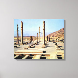 Allgemeine Ansicht des Apadana gründete c.518 BC Leinwanddruck