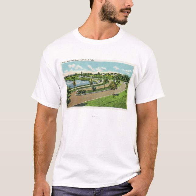 Allgemeine Ansicht von Baxter-Boulevard, Weg # 1 T-Shirt (Vorderseite)