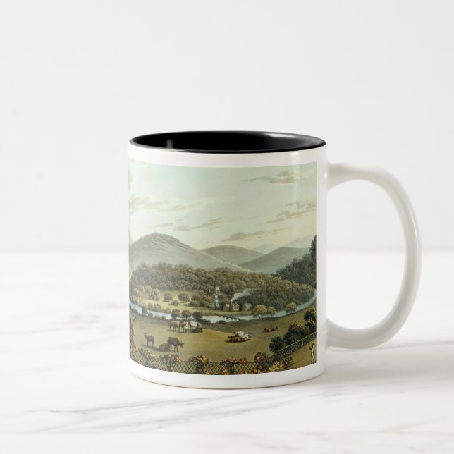 Allgemeine Ansicht von den Süd- und Ostfronten von Zweifarbige Tasse (Rechts)
