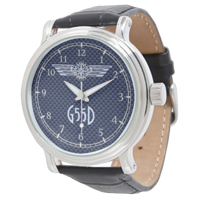 Allgemeine Flüge von Air Pilot Wings Armbanduhr (Schrägansicht)