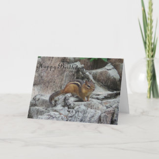 Allgemeine Geburtstagskarte Chipmunk Karte
