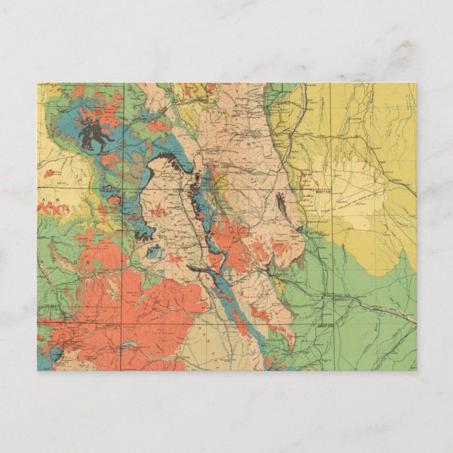Allgemeine geologische Karte von Colorado (Vorderseite)
