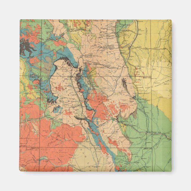 Allgemeine geologische Karte von Colorado Magnet (Vorne)
