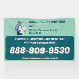 Allgemeine Jobsite des Auftragnehmers anpassen Banner