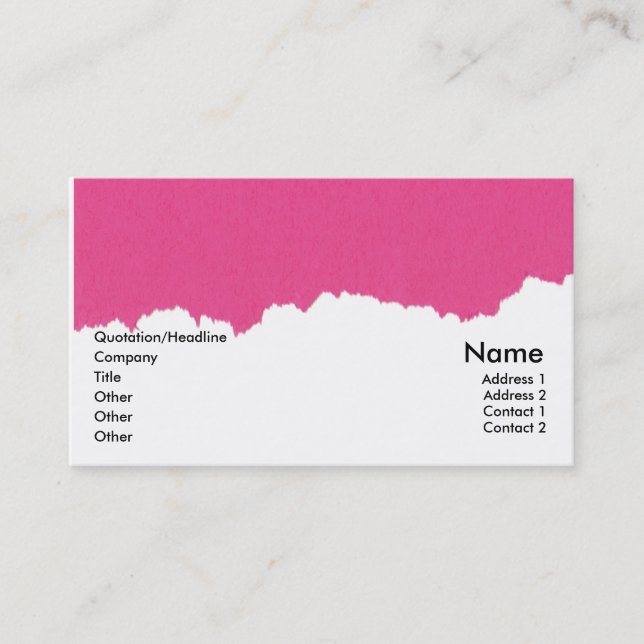 Allgemeine Karte (Vorderseite)