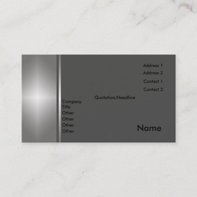 Allgemeine Karte (Vorderseite)