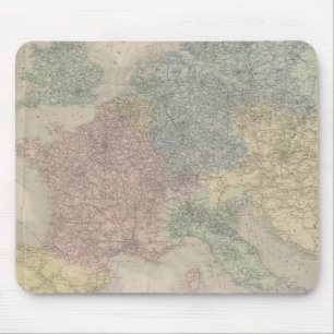 Allgemeine Karte der Europäischen Eisenbahnen Mousepad