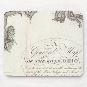Allgemeine Karte des Ohio Mousepad