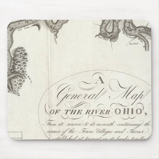 Allgemeine Karte des Ohio Mousepad (Vorne)