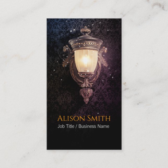 Allgemeine Lampe mit Glühbirne Visitenkarte (Vorderseite)