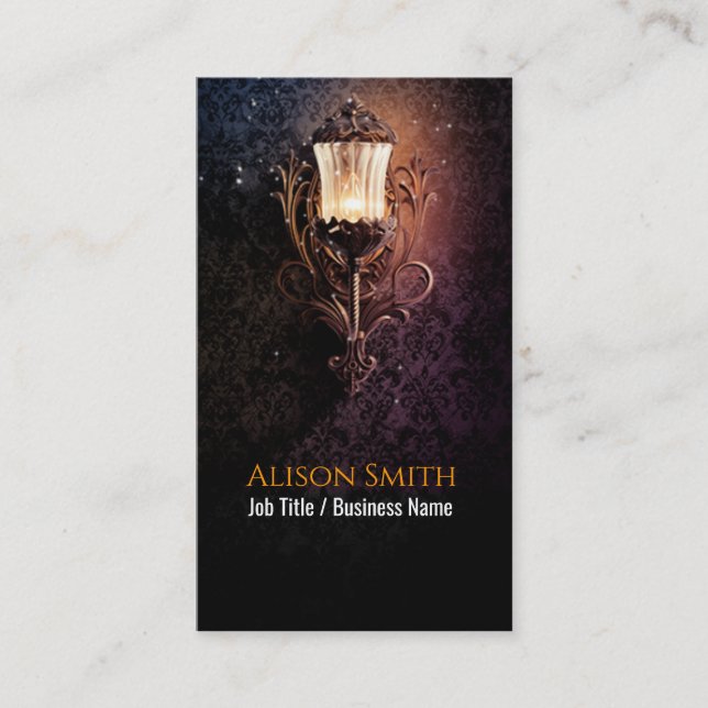 Allgemeine Lampe mit Glühbirne Visitenkarte (Vorderseite)