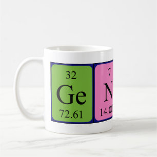 Allgemeine periodische Tasse von Tabellennamen