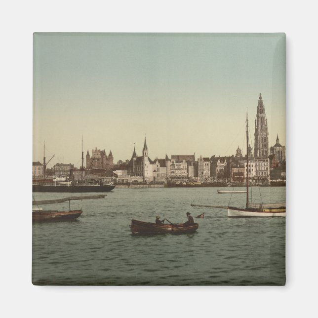 Allgemeine Sicht auf Antwerpen II, Belgien Magnet (Vorne)