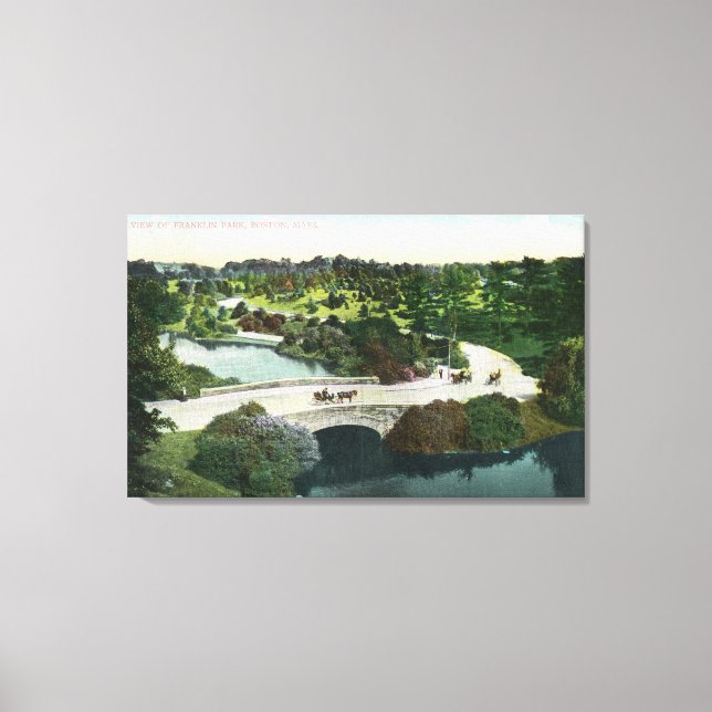 Allgemeine Sicht auf den Franklin Park Leinwanddruck (Vorderseite)