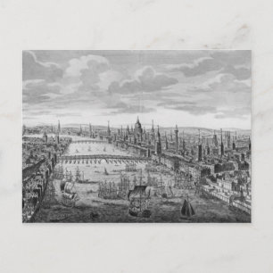 Allgemeine Sicht auf die City of London Postkarte