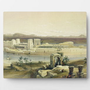 Allgemeine Sicht auf die Insel Philae, Nubia, von Fotoplatte