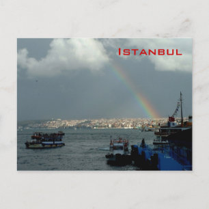 Allgemeine Sicht auf Istanbul Postkarte
