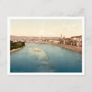 Allgemeine Sicht auf Verona, Venetien, Italien Postkarte