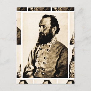 Allgemeine Stonewall Jackson Bürgerkriegslegende Postkarte