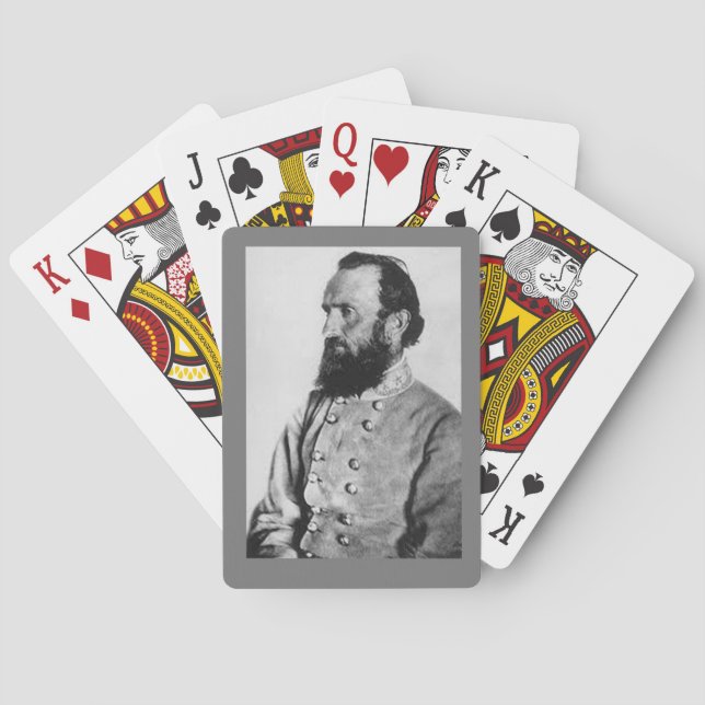 ALLGEMEINE THOMAS "STONEWALL" JACKSON SPIELKARTEN (Rückseite)