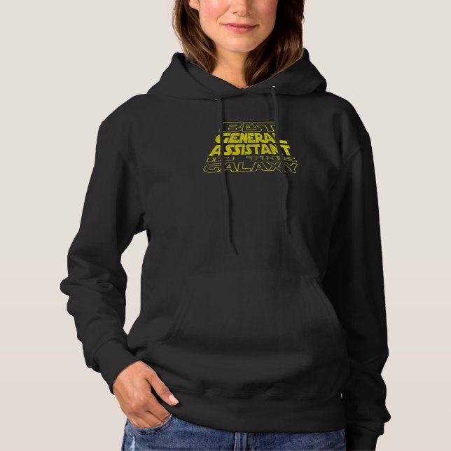 Allgemeiner Assistent  Space Rückseitendesign Hoodie (Vorderseite)