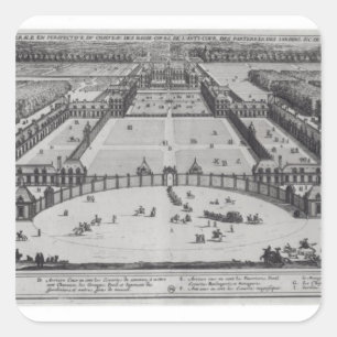 Allgemeiner Ausblick auf das Schloss Quadratischer Aufkleber