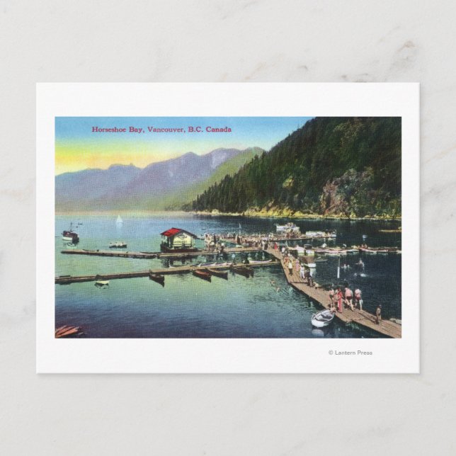 Allgemeiner Blick auf die Bucht von Horseshoe und  Postkarte (Vorderseite)