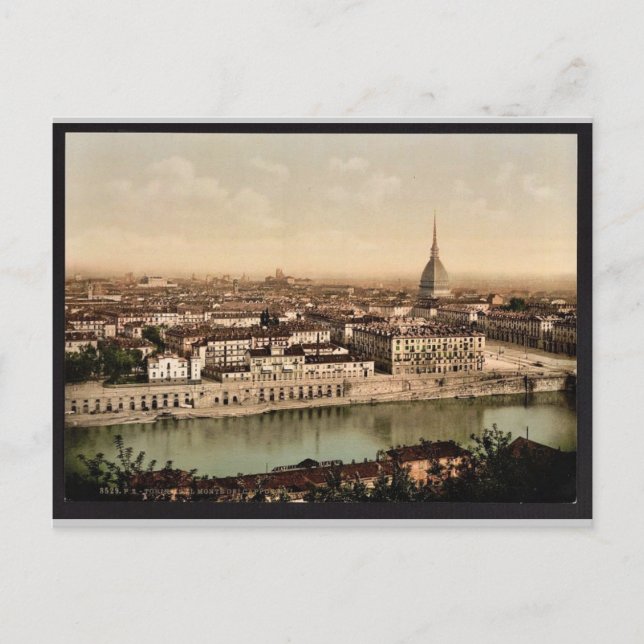 Allgemeiner Blick vom Berg der Kapuziner, Turin, I Postkarte (Vorderseite)