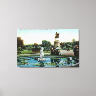Allgemeiner Garten-Ansicht Bostons von Venus am Leinwanddruck