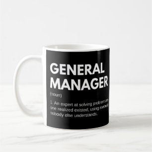Allgemeiner Leiter Funny Work Definition Kaffeetasse