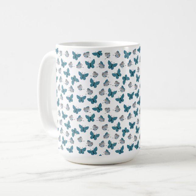 Allgemeines Blau Kaffeetasse (Vorderseite Links)