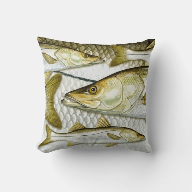 Allgemeines Snook-Wurfs-Kissen Kissen (Vorderseite)