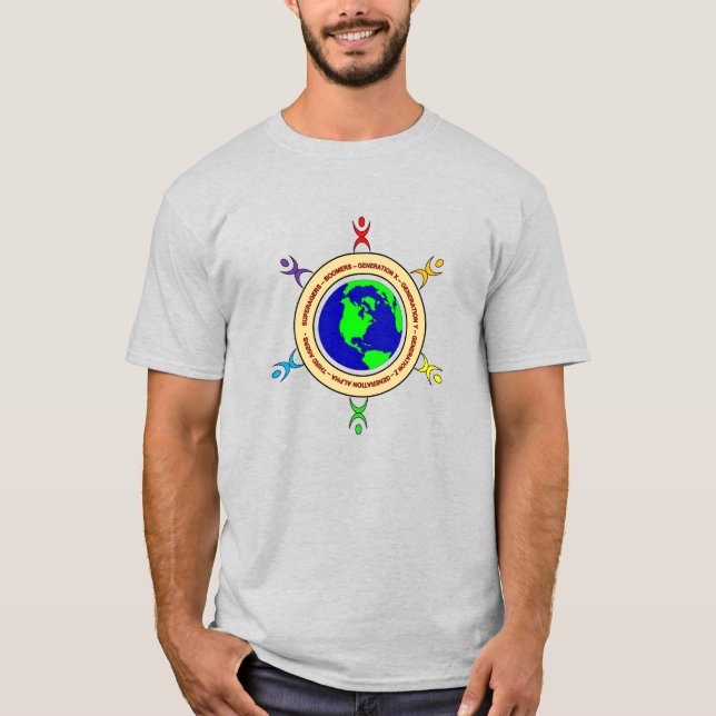 ALLGENERATIONEN T - Shirt der Männer (Vorderseite)