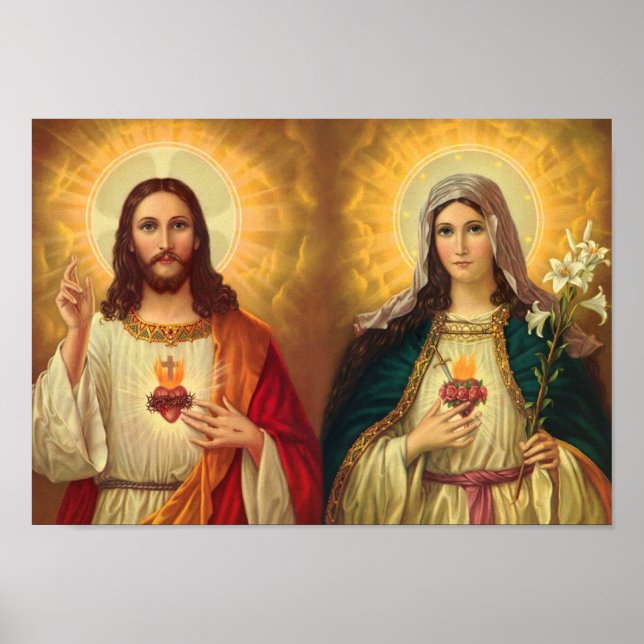 Alliance of Hearts of Jesus and Mary Immaculate Poster (Vorne)