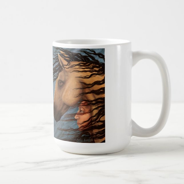 Alliés - Cheval et femme - Mug classique (Droite)