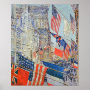 Allies Day, Mai 1917 von Childe Hassam, Vintage Ar Poster