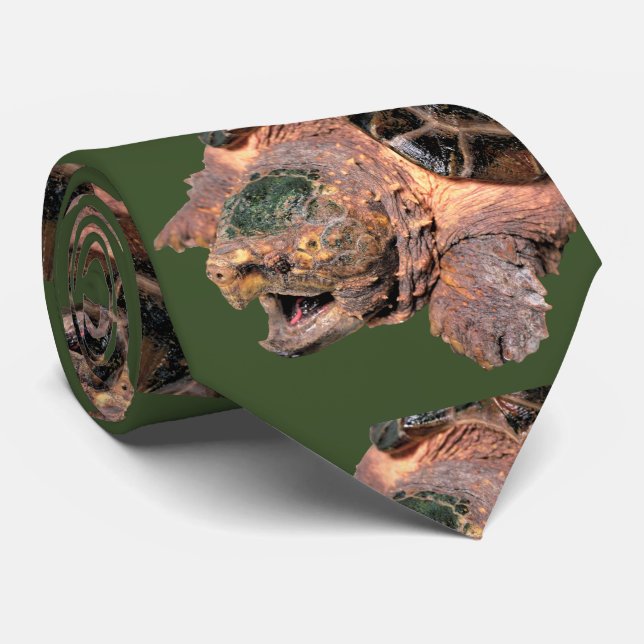 Alligator ネ Schildkröte タ イ Krawatte (Gerollt)