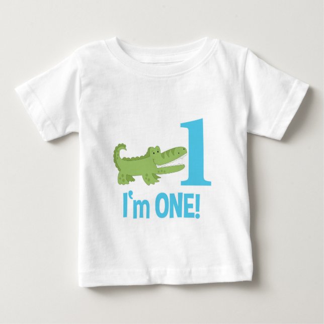 Alligator 1er anniversaire Je suis UN T-shirt (Devant)