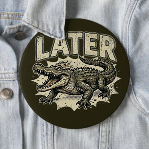 Alligator-Abschlussnadel - Süßes individuelles Kno Button