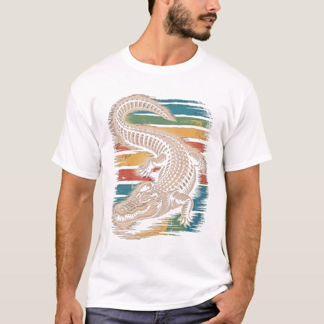 Alligator Animal T-Shirt (Vorderseite)